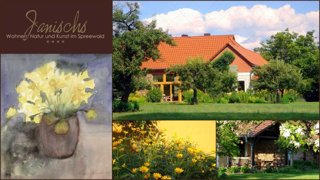 Janischs Fewo Im Spreewald, Terrasse, Grosser Garten Und Blick Inklusive Unterspreewald Екстериор снимка